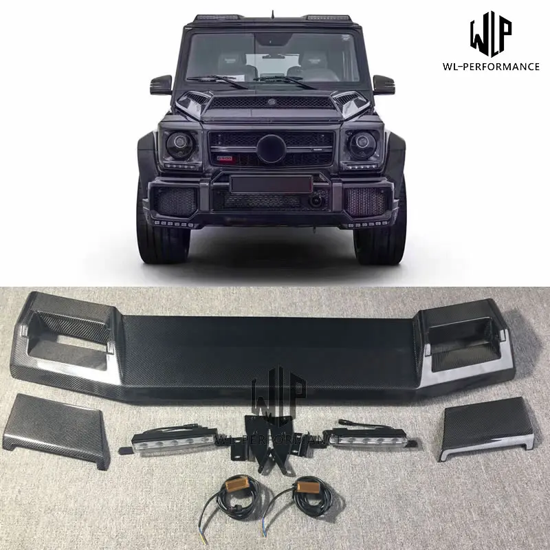 Задний спойлер W463 из углеродного волокна крыло крыши со светодиодный ными