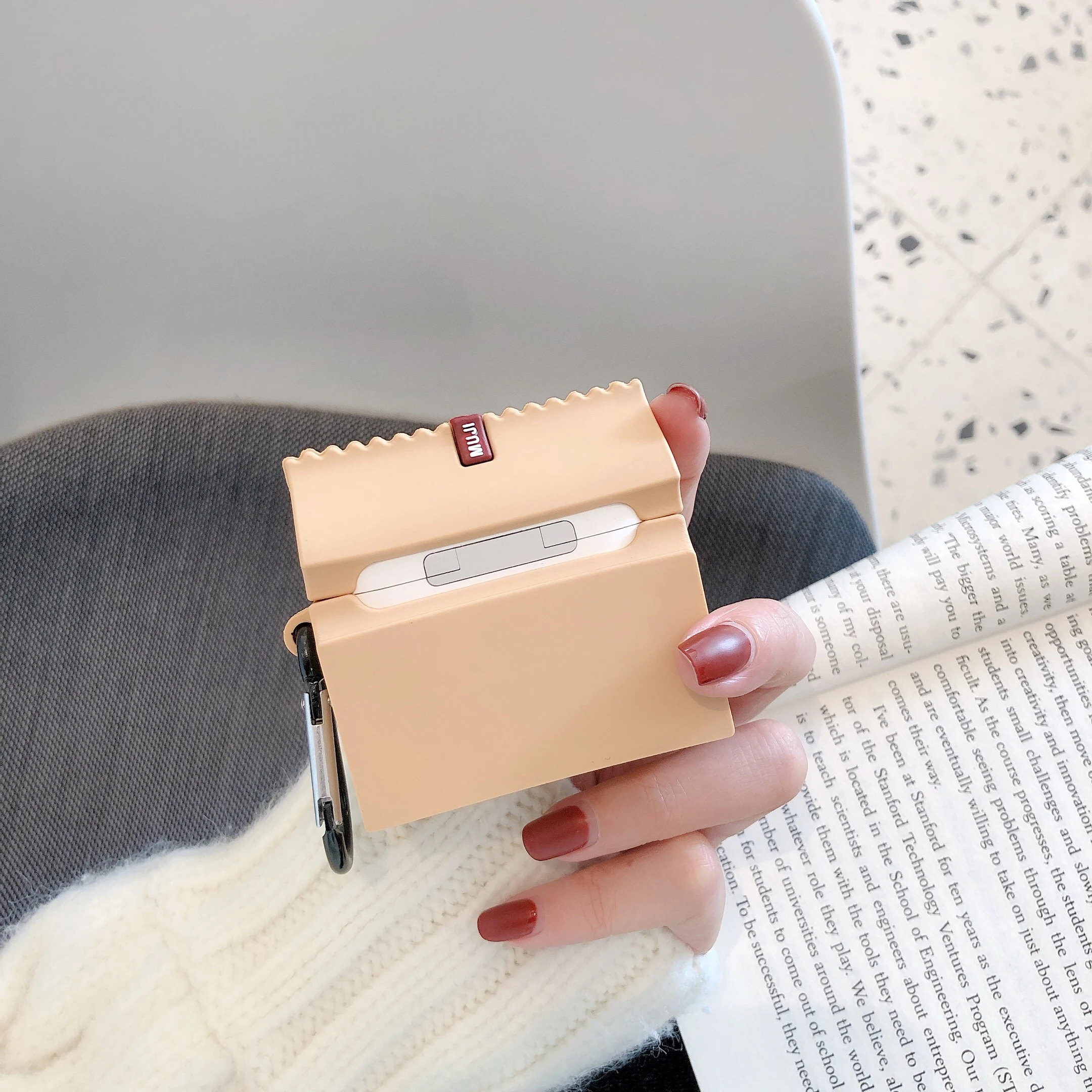 Для airpods pro 3 muji 3d усадочная сумка из силикона чехол для наушников с fio bluetooth