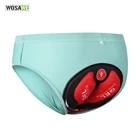 Мужские велосипедные шорты WOSAWE, быстросохнущие дышащие трусы с 3D вставками, дорожное нижнее белье для горных велосипедов