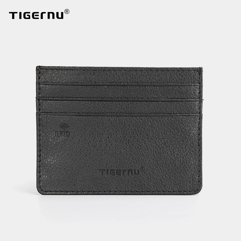Кошелек мужской Tigernu ультратонкий с RFID-защитой от кражи светильник искусственной