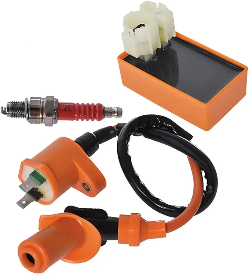 

3pcs Ignition Coil 6pin Racing CDI Spark Plug Set High Performance Motorcycle for Gy6 150cc 125cc 50cc Scooter Motorbike Parts
