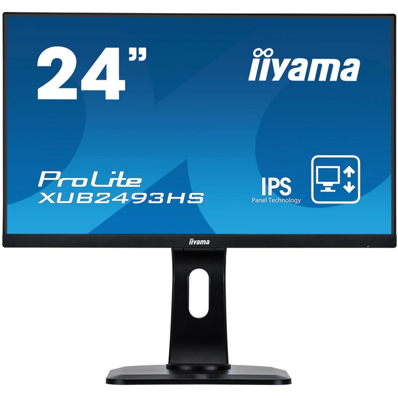 Монитор Iiyama 23.8&quot ProLite XUB2493HS B1 черный IPS LED 4ms 16:9 HDMI DisplayPort M/M Mat HAS Pivot|Мониторы| |