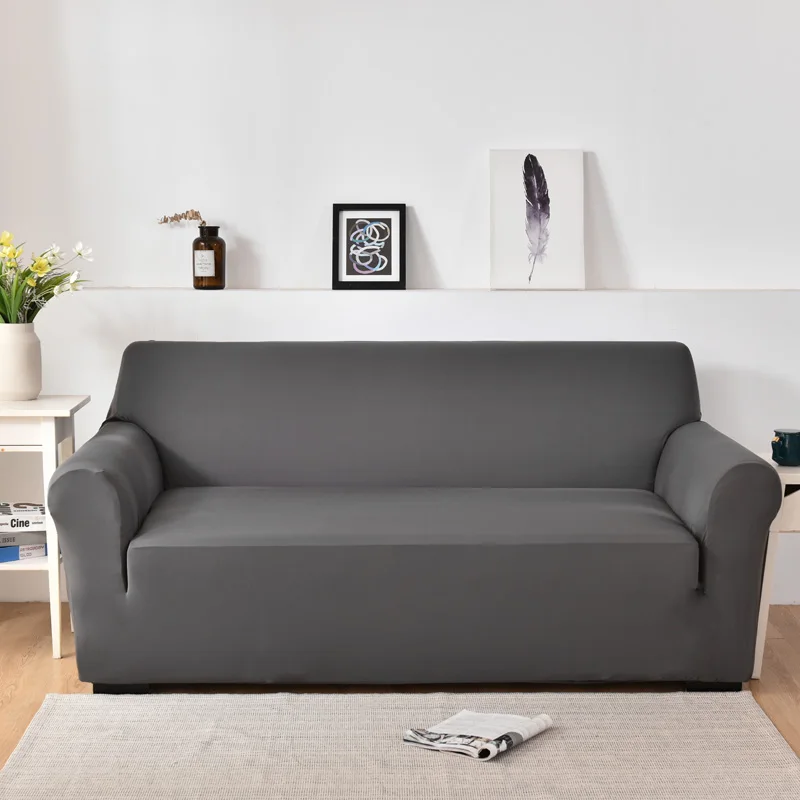 

Sofa Covers For Living Room Solid Color Corner Elastic Spandex Slipcovers Couch Cover Stretch Sofa Towel L Shape Need Buy 2piece
