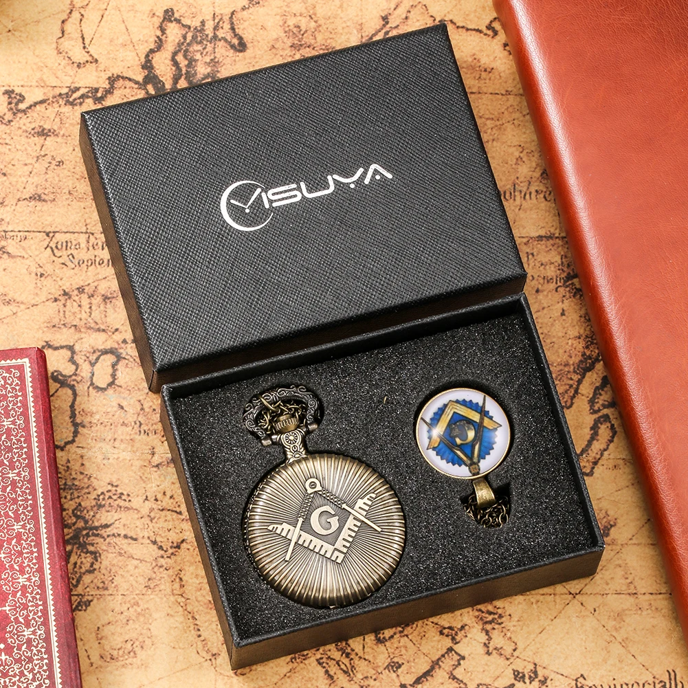 Модные кварцевые карманные часы, изысканное ожерелье, кулон, высококачественные подарочные наборы с подарочной коробкой для друга
