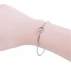 Цельнокроеное платье Новая мода для девочек, браслеты из нержавеющей стали может открыть ювелирные изделия для женщин и девочек вечерние модные подарки 20,5 см-20 см в длину