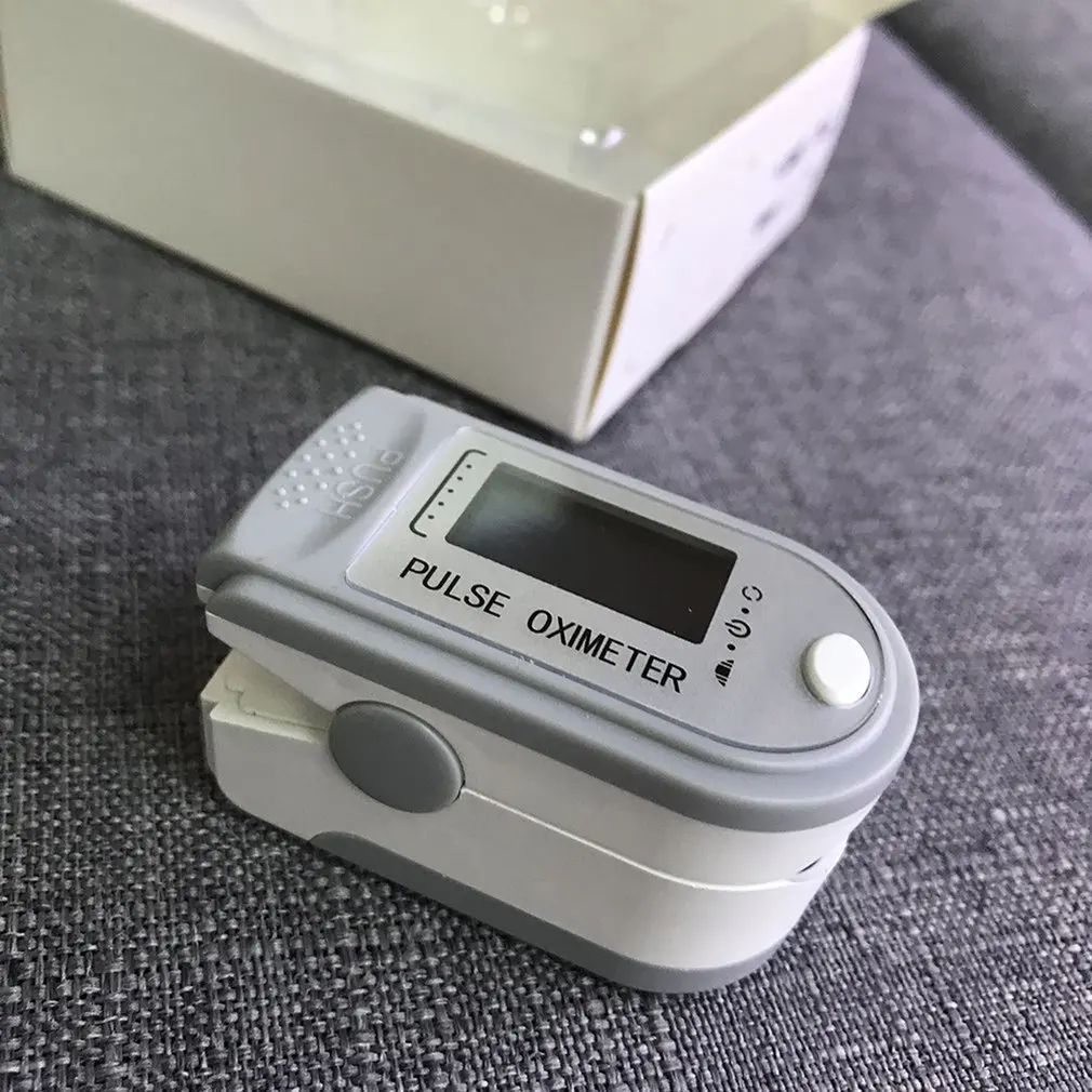 

Blood Oxygen Saturation Monitor Finger Pulse Oxygen Heart Rate Meter Portable Finger Clip Oximeter Comfortable Silicone Pad