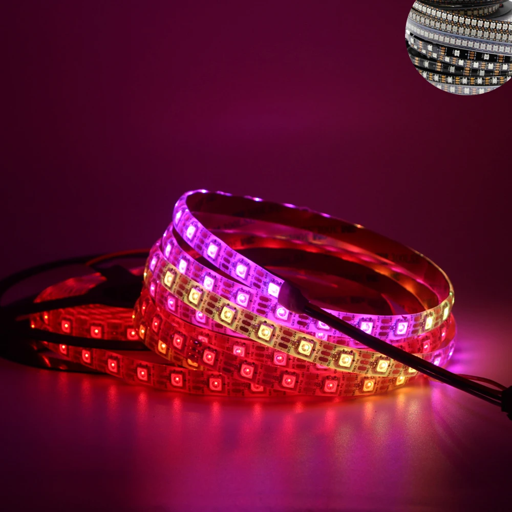 Светодиодная ленсветильник WS2813 ws2812 WS2812B RGB SK6812RGBW 5 в постоянного тока