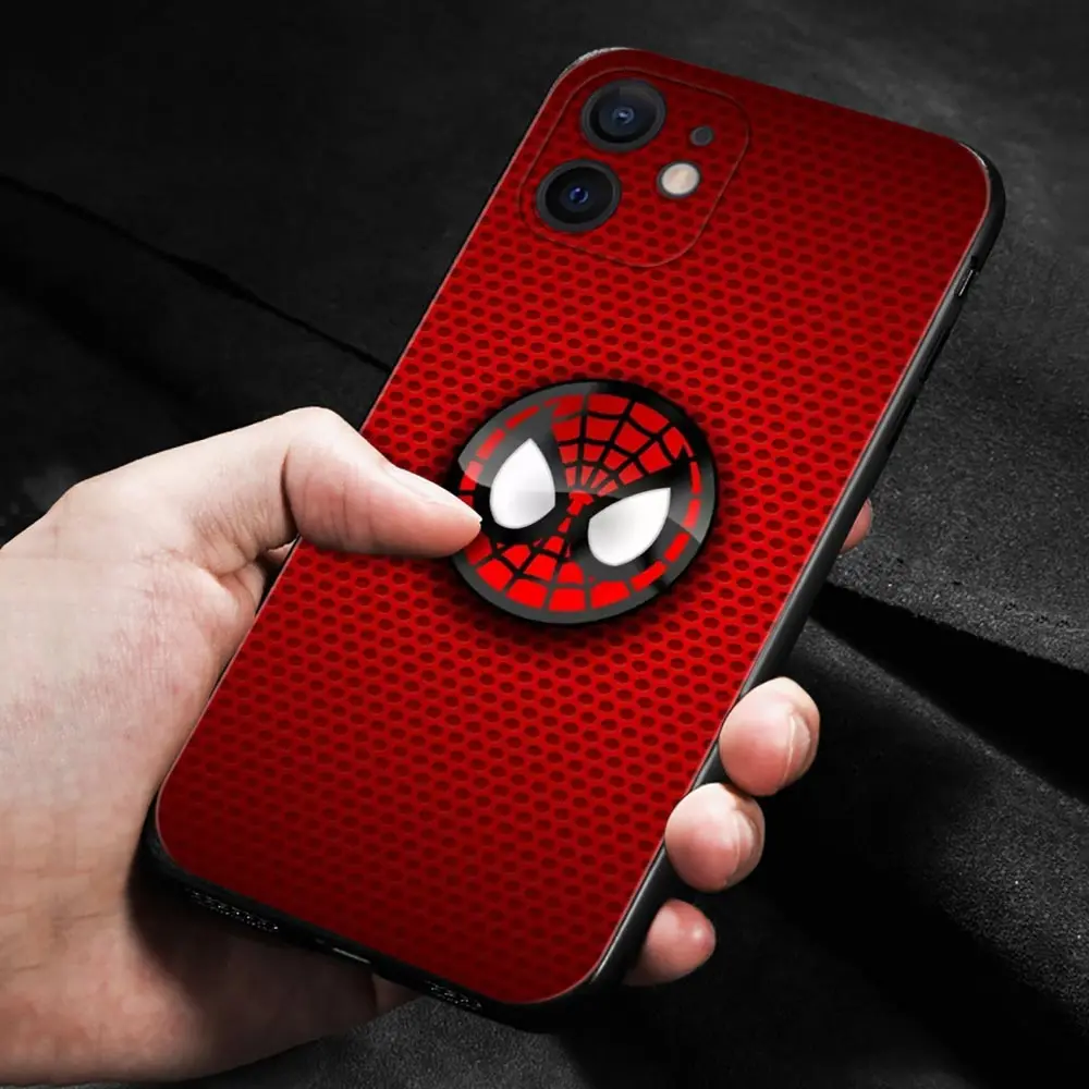 Силиконовый чехол для телефона iPhone 14 13 12 11 Pro Max Mini XS X XR 7 8 6 6S Plus тонкий Marvel