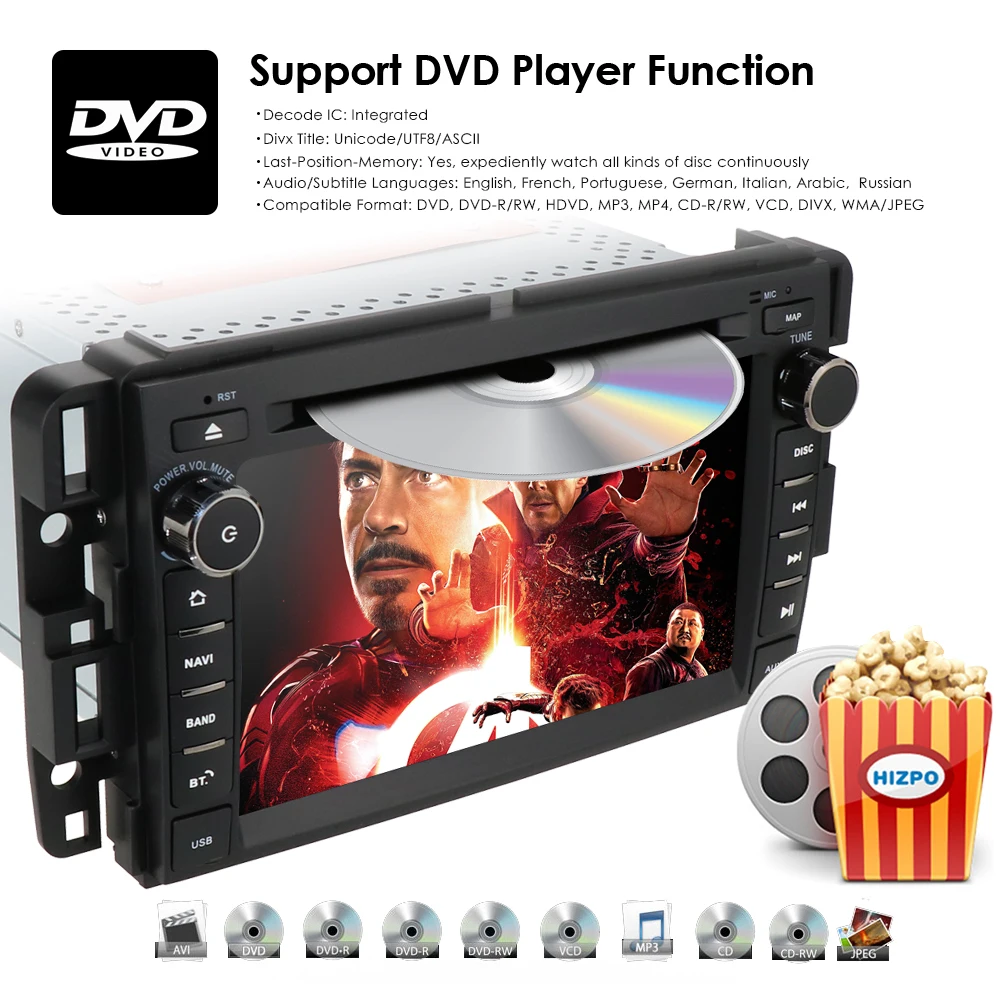 Android 9 0 Автомобильный DVD Радио для GMC Chevrolet Chevy Yukon Tahoe Sierra Acadia Suburban 1500 2500HD 3500HD GPS