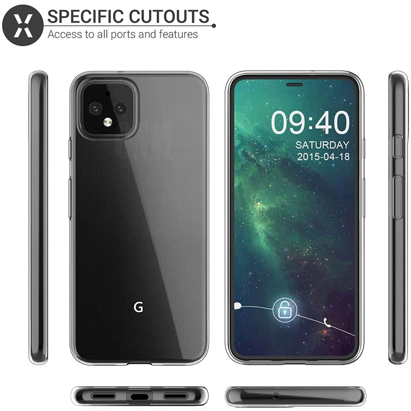 

Google Pixel 4 Case For Google Pixel 4 XL TPU Silicon Clear Soft Case for Google Pixel 2 3 XL XL4 Transparent Back Cover