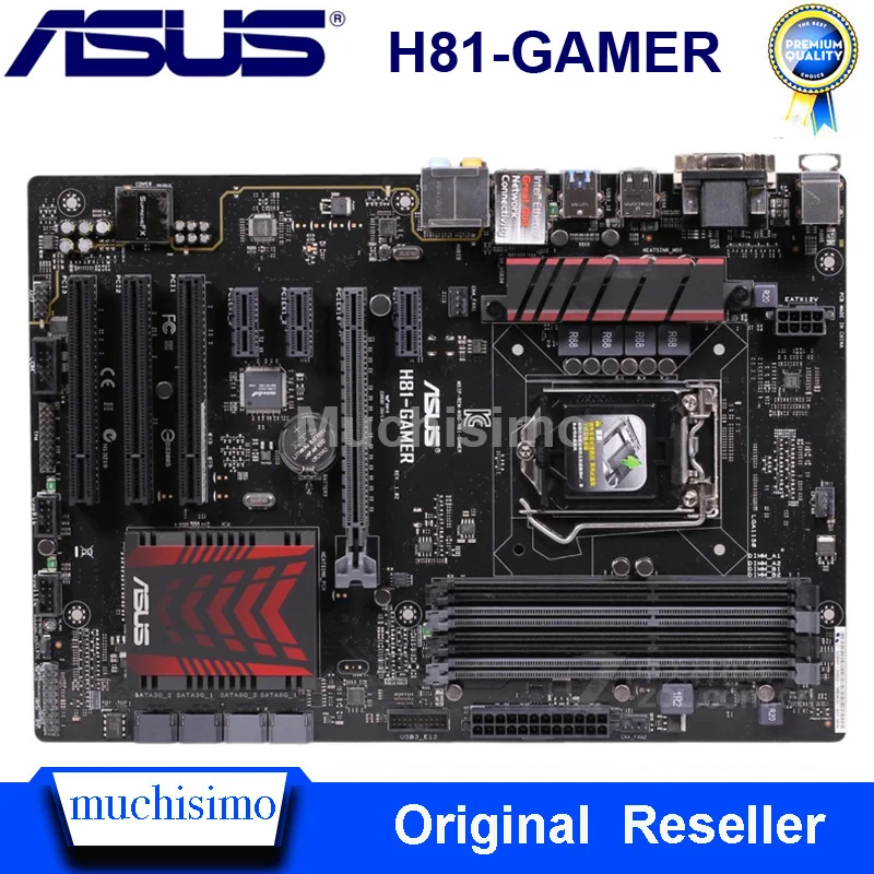 Asus H81 GAMER Motherbaord LGA 1150 Core i7/i5/i3 DDR3 16 Гб Intel PCI E 2 0 оригинальный настольного компьютера