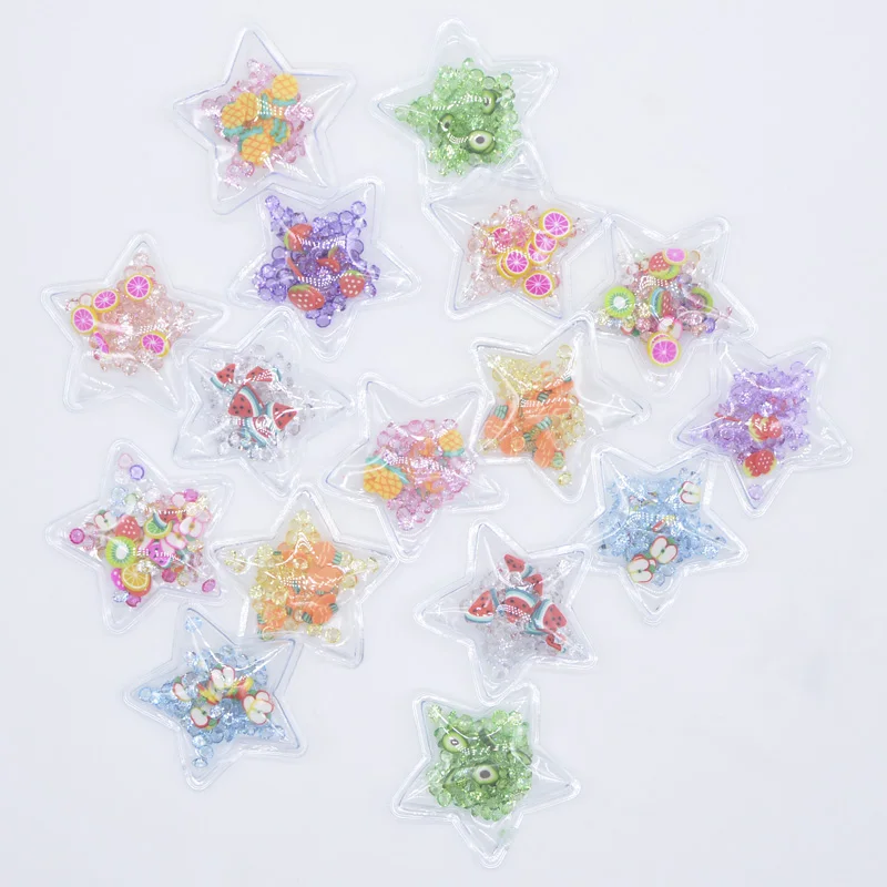 Аппликации со стразами в виде звезд 32 шт./лот фрукты ломтики наклеиваются на