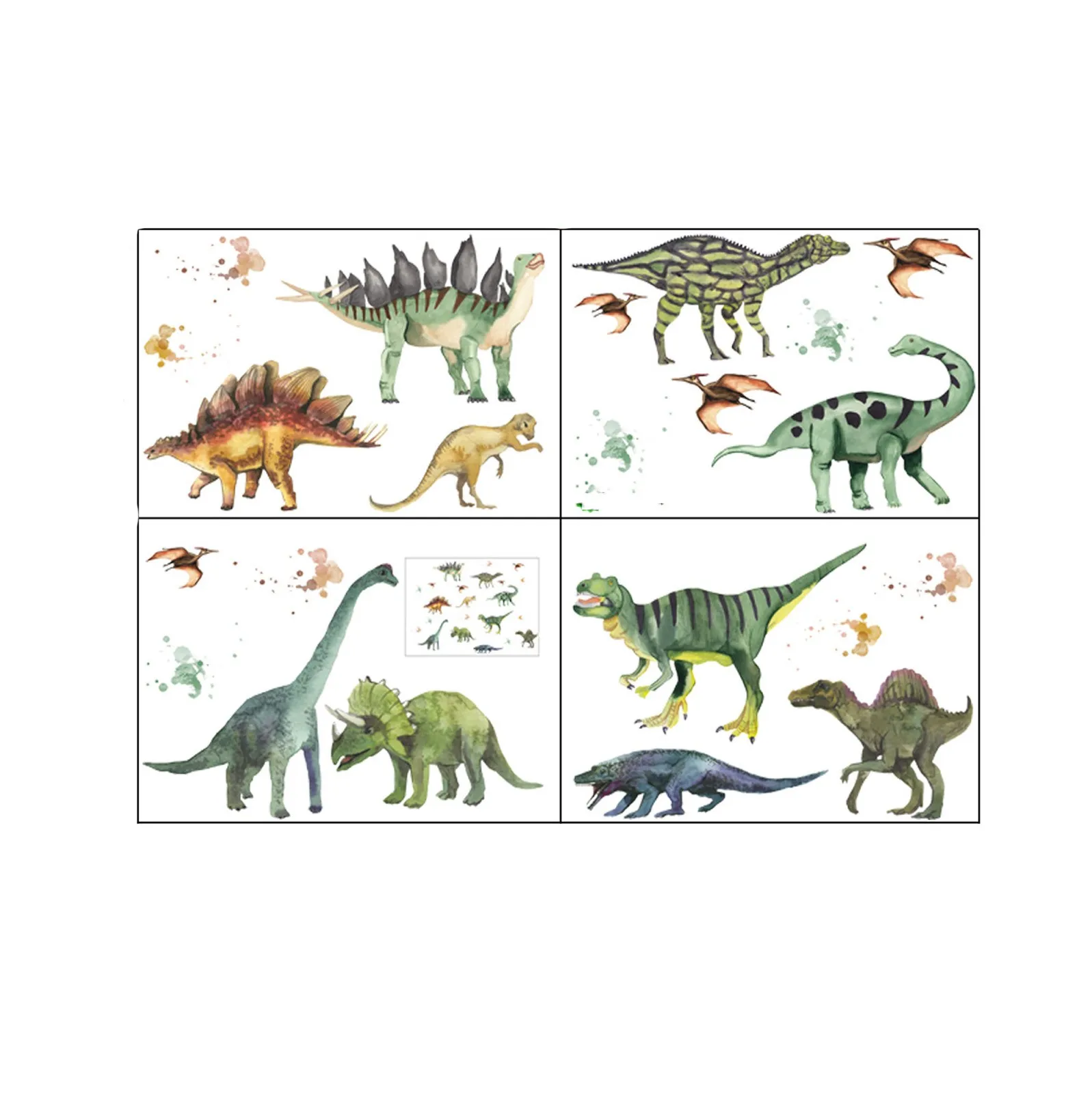 Креативная Настенная Наклейка в виде динозавра для детской комнаты декоративные