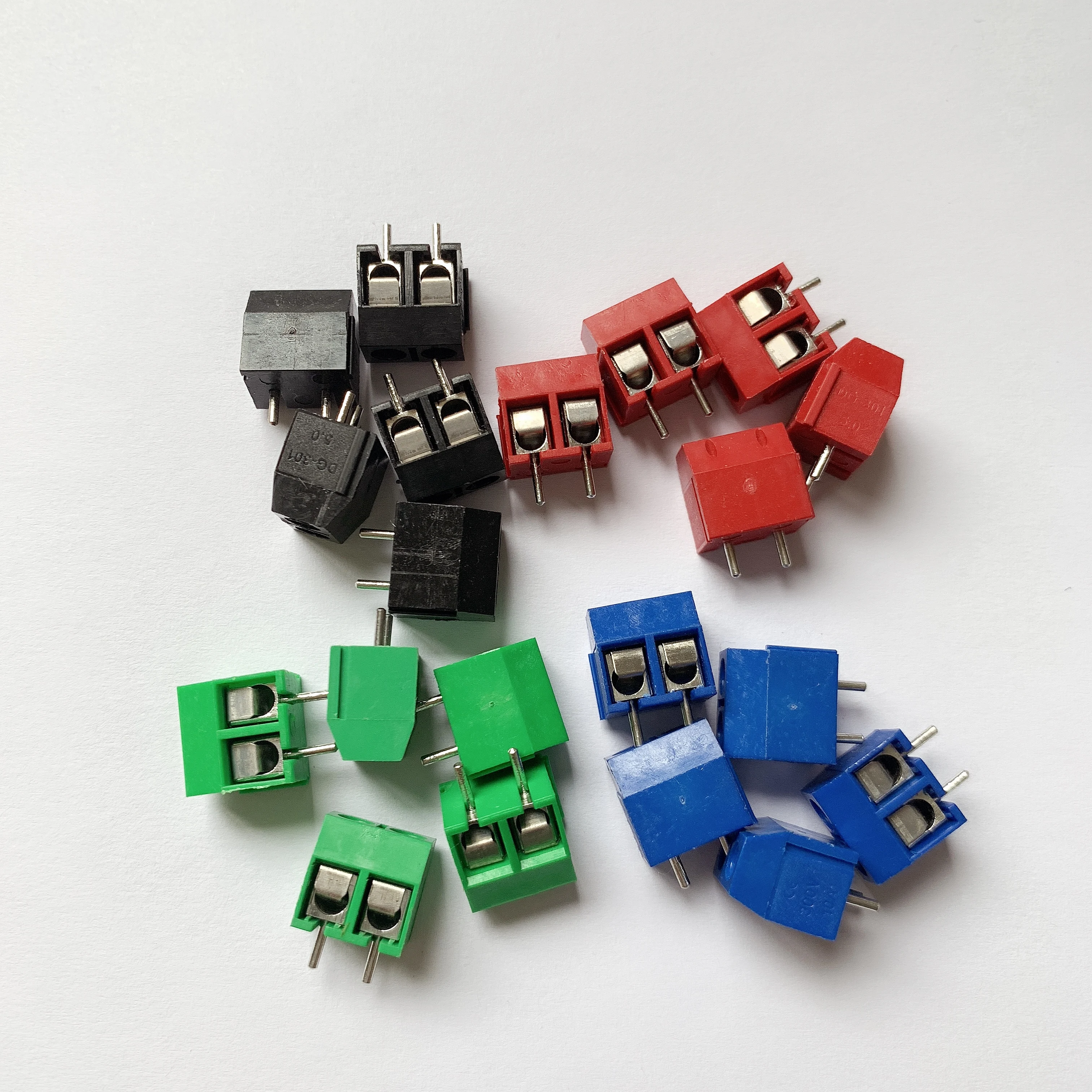 20 шт./лот KF301 2P винт 2Pin 5 0 мм прямой контакт PCB винтовая Клеммная колодка