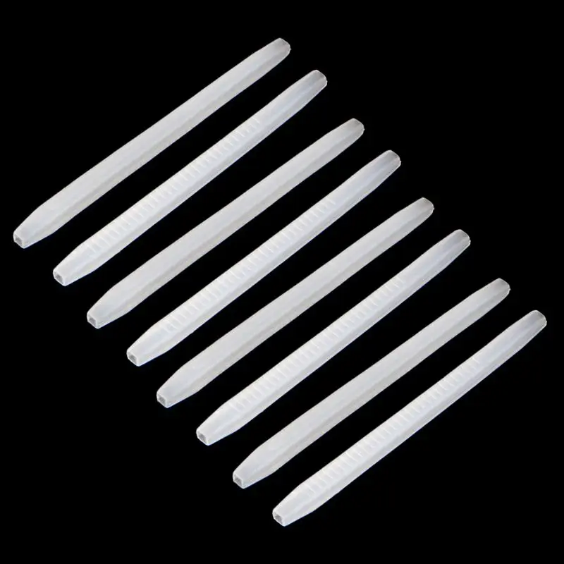 

4 Pairs Silicone Anti Slip Eyeglasses Sun Glasses Leg Sleeves Accessories Square Hole 2XPC