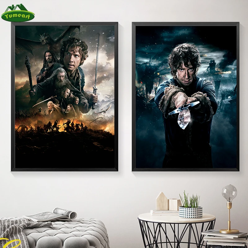 Картина на холсте домашний декор модульный фильм хоббит печать плакаты для