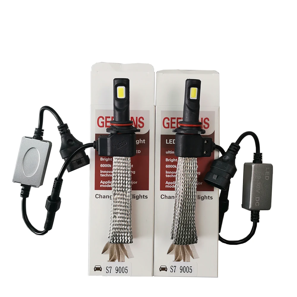 

LVTUSI 2PCS S7 Car Headlight Bulbs H4 H7 LED 6000K LED Lights H1 H8 H9 H11 9005 H3 880 For All Car 72W 12V BA