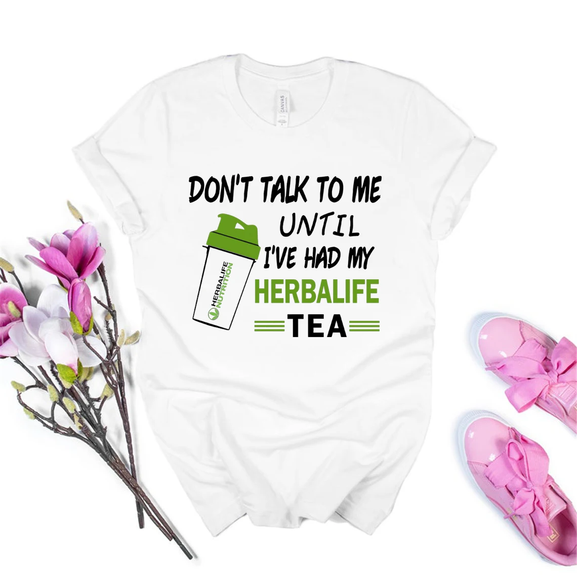 Футболка Herbalife Tea Don't Talk со мной пока я не купил чай футболка унисекс с коротким