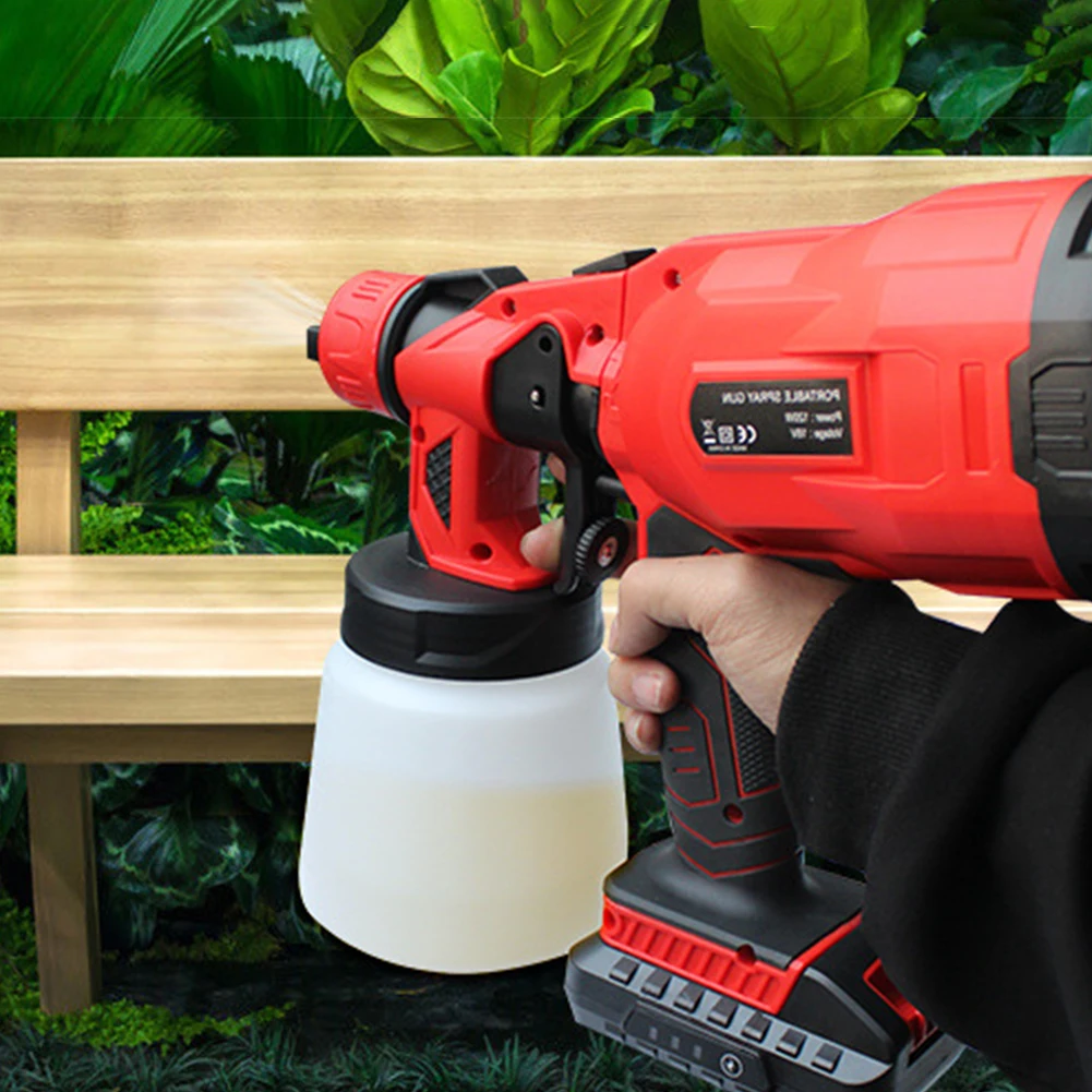 

800ml Electric Paint Sprayer Machine High Power Airbrush Wireless Spray Household Easy Spraying Cleaning Accessories