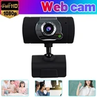 Веб-камера HD, веб-камера HD, Настольная веб-камера для ноутбука, веб-камера USB 1080P, веб-камера с КМОП-датчиком и встроенным микрофоном для видеозвонков