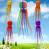 8m colorful octopus hard winged kite anti tearing kids fly outdoor gifts supplies to easy toys children fun summer game