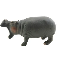 hippopotamus simulation dolls animal world wildlife animal model toys 2021