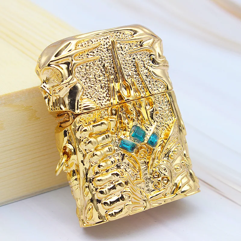 Зажигалка CHIEF в ретро стиле из чистой меди керосиновая World of Warcraft рельефная для