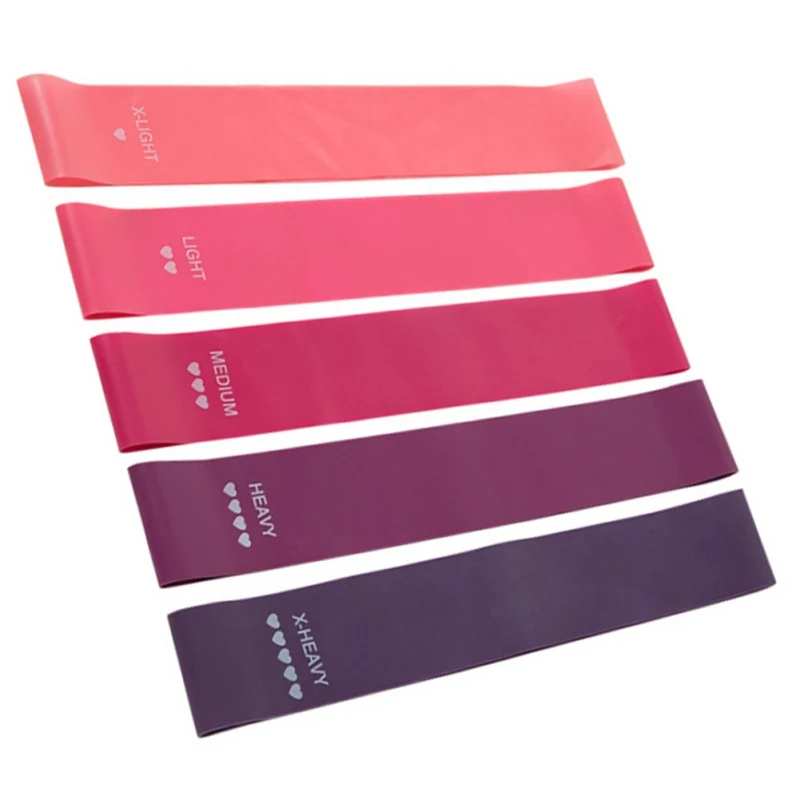 

5pcs/set Yoga Resistance Rubber Bands Pilates Sport Training Workout Elastic Bands Indoor Outdoor Fitness Equipment