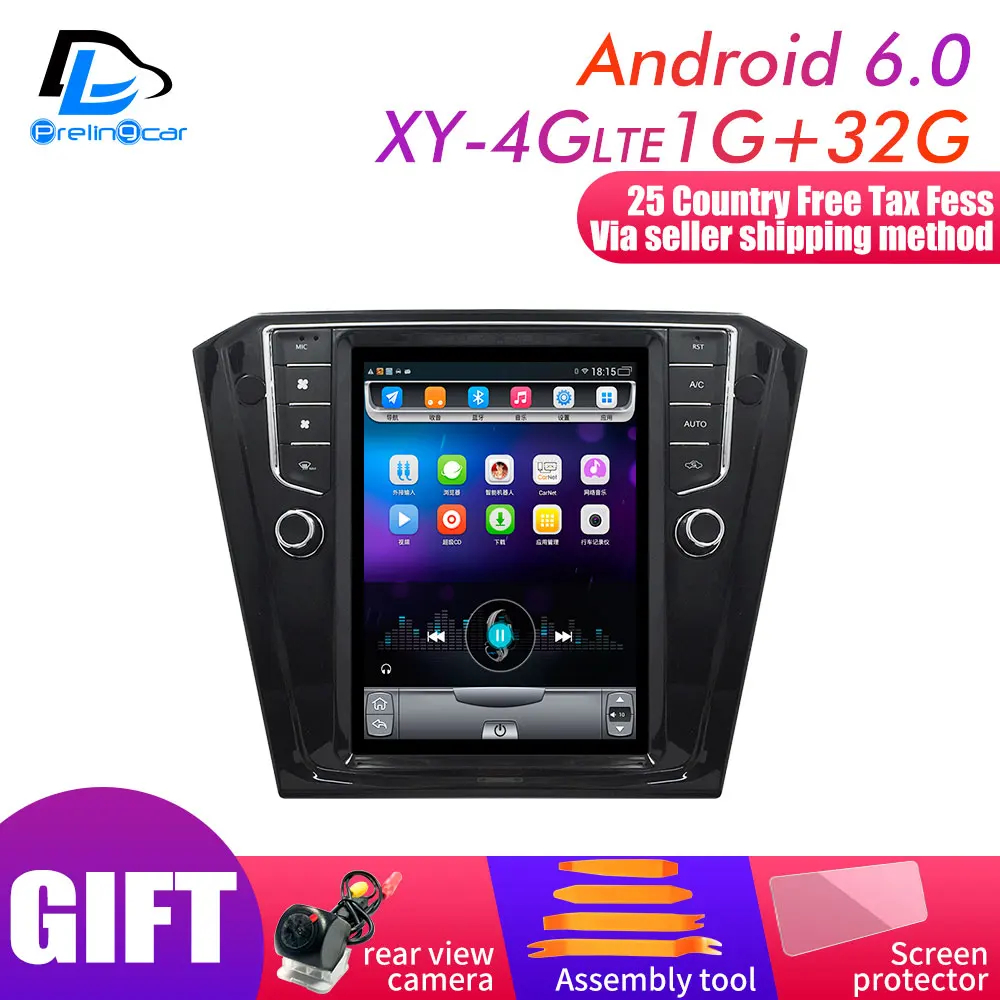 XY-4G 1G32G An6.0 4G Lte 64 вертикальный экран android Мультимедиа Видео Радио плеер для volkswagen Passat B8 sedan-18 лет Навигация стерео - Цвет: XY-4G 1G32G An6.0