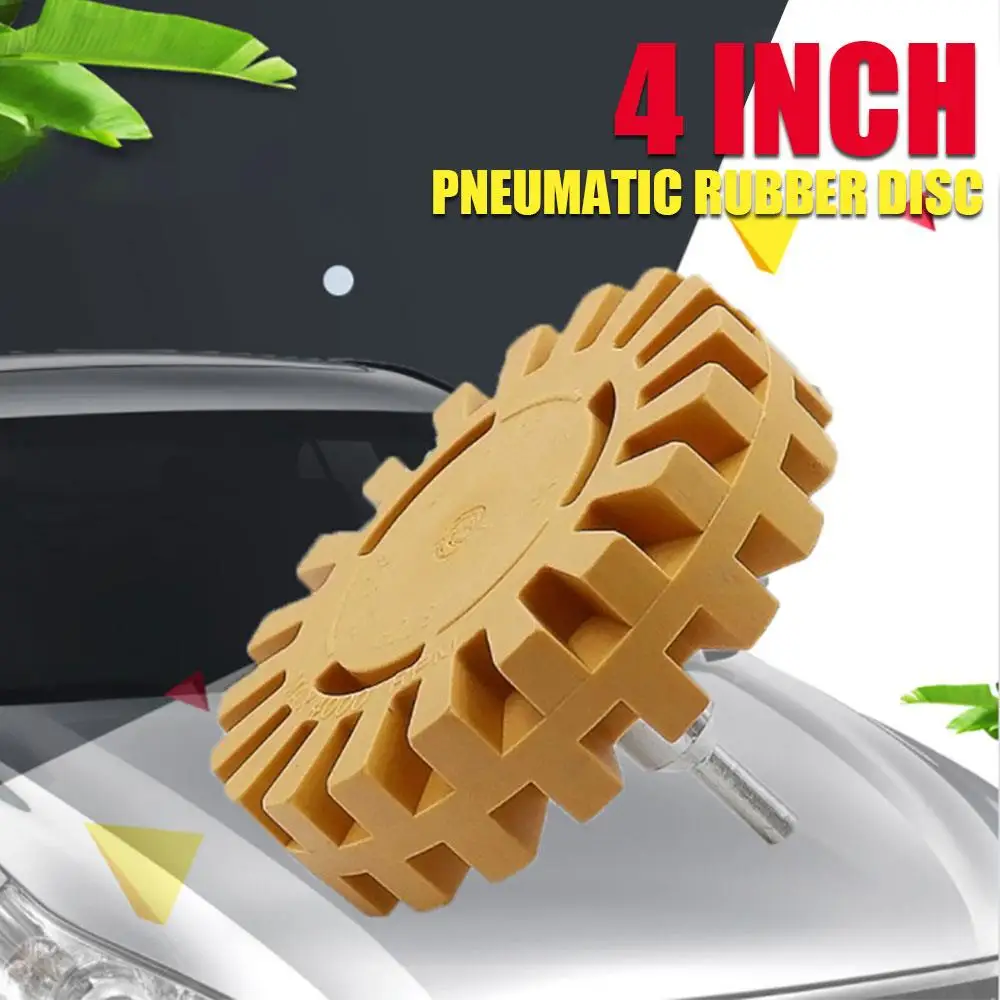 

Vehemo Pad Adhesive Remover Rubber Eraser Wheel Pneumatic Pinstripe for Degumming Disc Car Sticker Remover Universal Decals