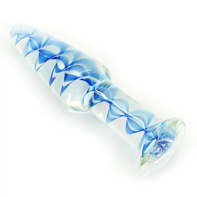 Конические прозрачные стеклянные Анальная пробка и вагинальные игрушки