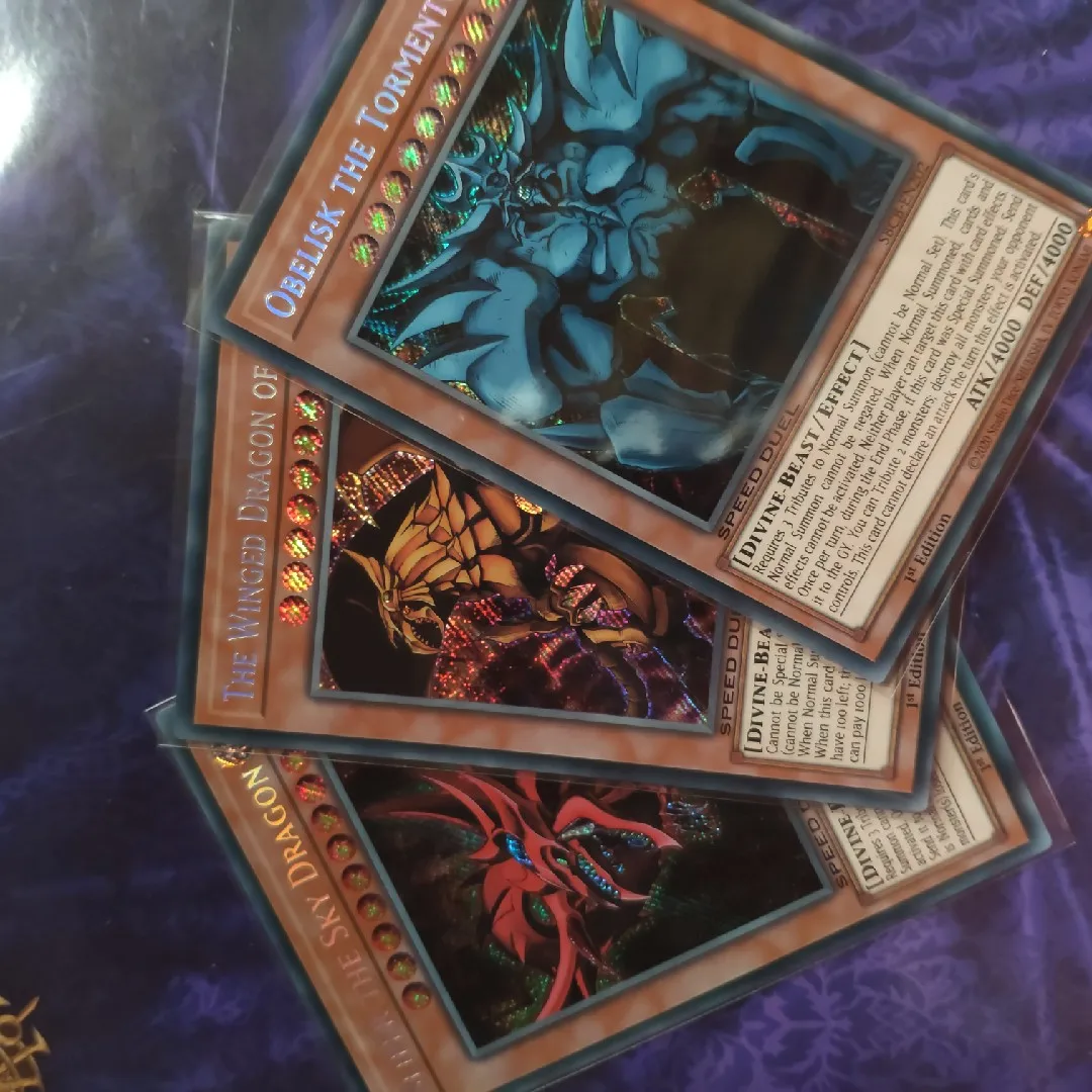 

Yu-Gi-Oh Meiying One Brush SBCB SCR Three Phantom God Giant God Soldier Pterodactyl Sky Dragon Spot Original Edition