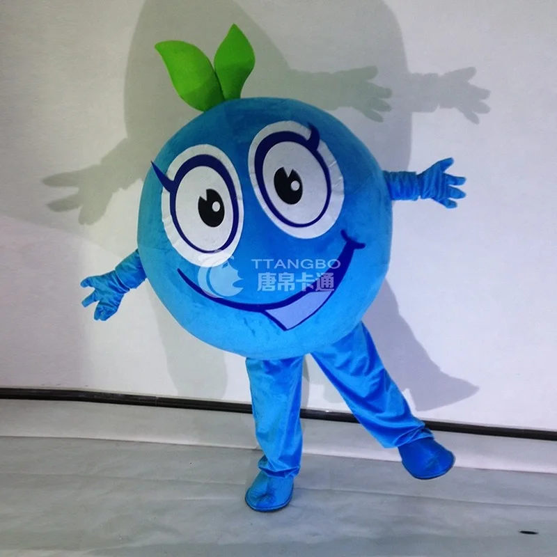 

Fruit Blueberry Mascot Costume Advertising Carnival Halloween Holiday Festival Cosplay Suit Outfits Mascot Costumes Can Add Logo