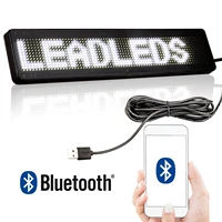bluetooth compatible led car sign 1272 pixels moving white message programmable scrolling led display board for car rear window