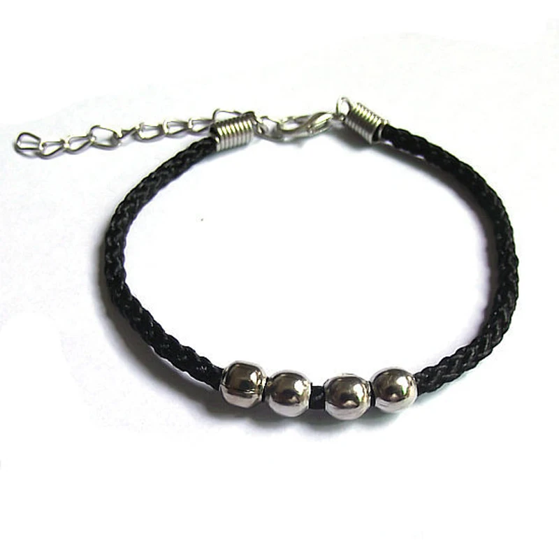 Lucky Red Black Thread Amulet String серебряный цвет шарм удлиненная цепочка браслеты для женщин