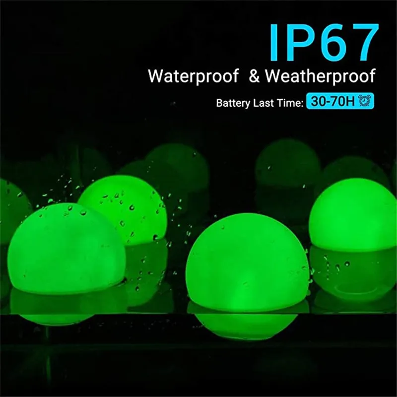 2 шт. 1 RGB плавающий светильник для бассейна 3 дюйма 7 8 см меняющий цвет