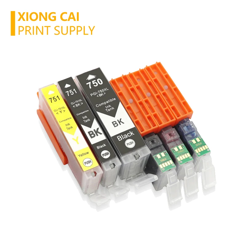 Картридж PGI 750 CLI 751 для принтера Canon MG6370 MG7170 MG7570 IP8770 MG6770 MG6670 PGI-750 CLI-751 PGI750 |