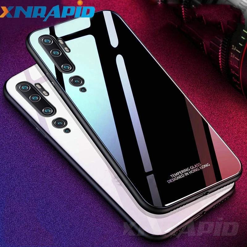 For Xiaomi Mi 9 Lite Pro Note 10 CC9 Case Silicone Frame Hard Glass Cover Redmi 8 8A 8T |