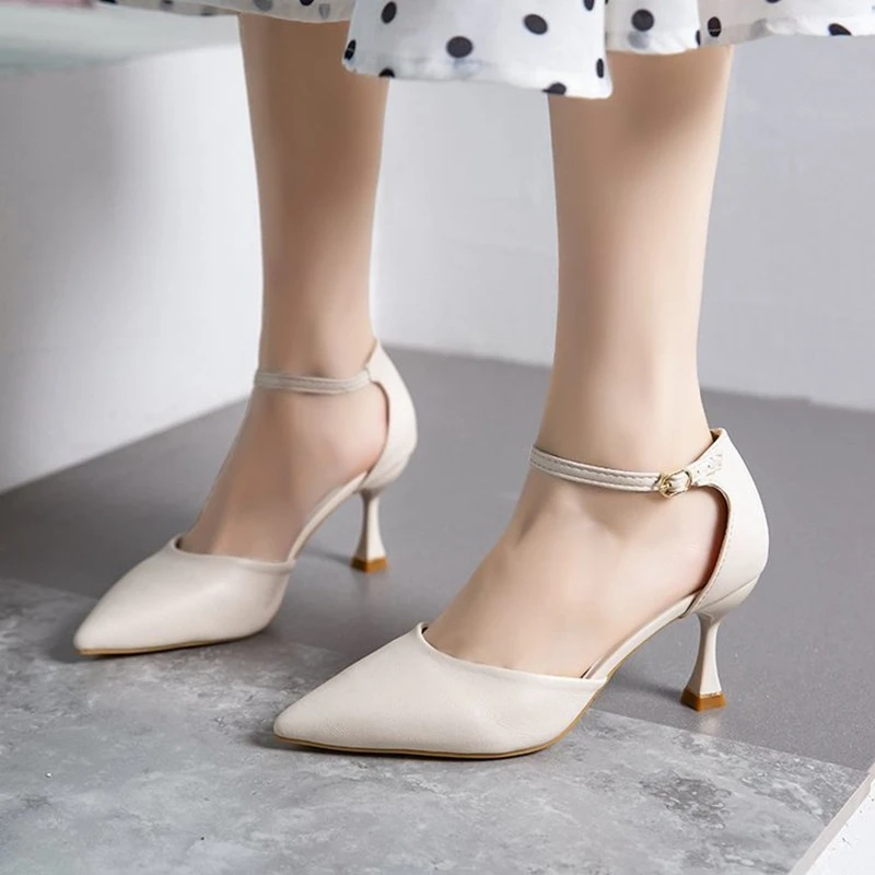 

Туфли на высоком каблуке туфли-лодочки с острым носком узор в клетку, открытые туфли на высоком каблуке женская свадебная формальная обувь ...