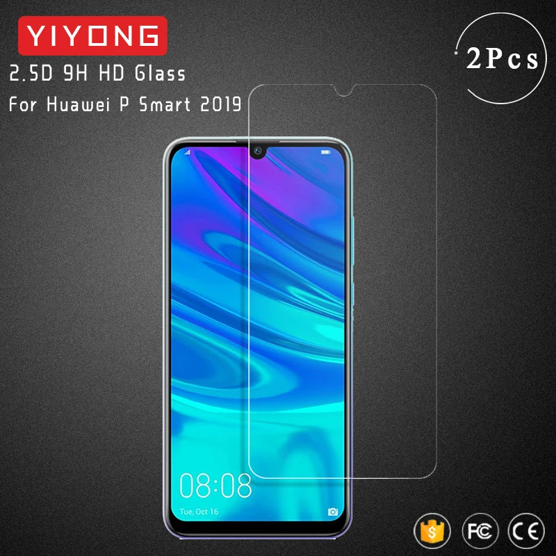 Стекло для экрана YIYONG 2.5D Huawei P Smart 2019 закаленное стекло Z + Защитная пленка Plus |