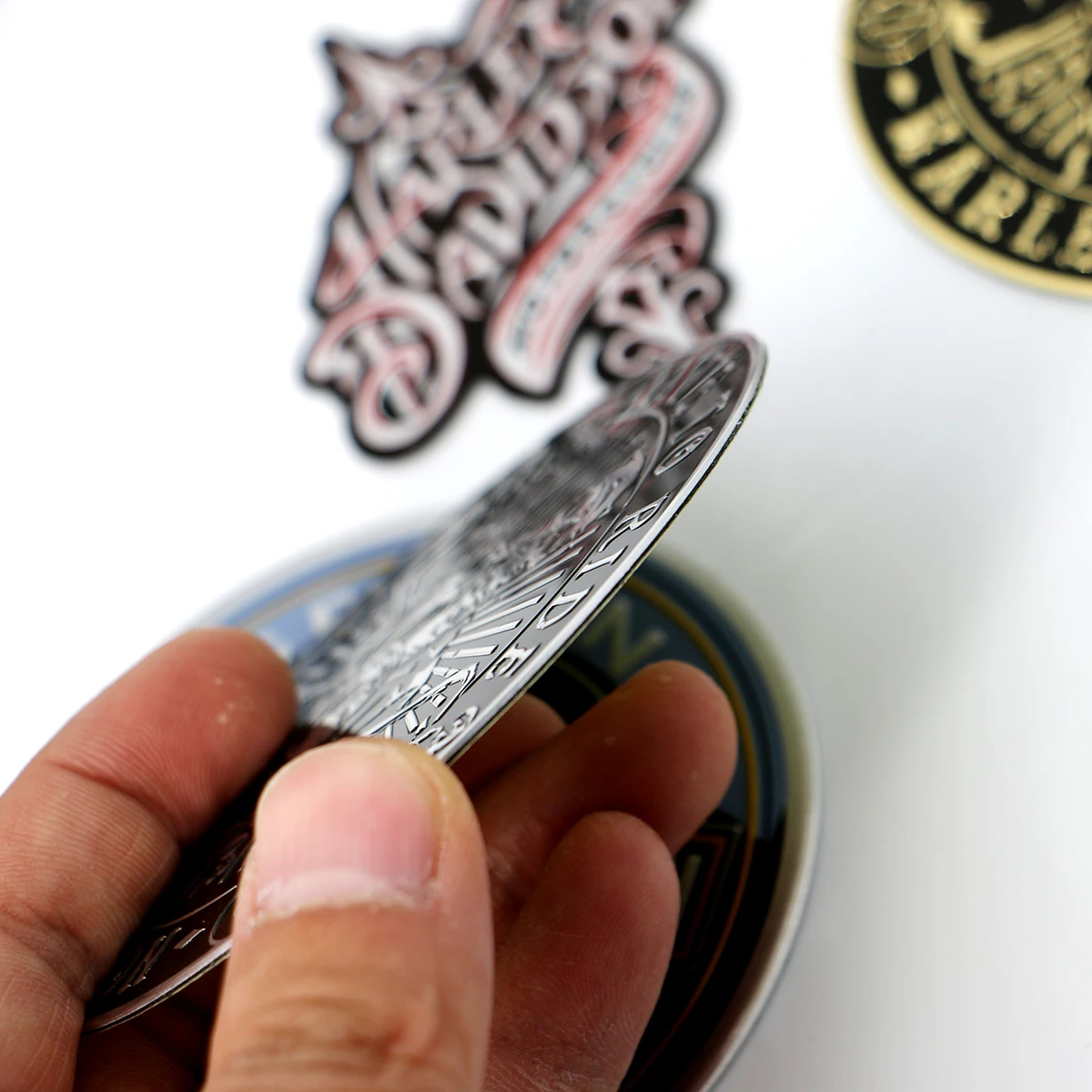 

Aluminum Emblem Logo Motorcycle Stickers