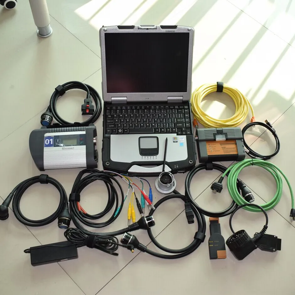 Новый профессиональный диагностический сканер для bmw icom a2 и mb star c4 диагностики с