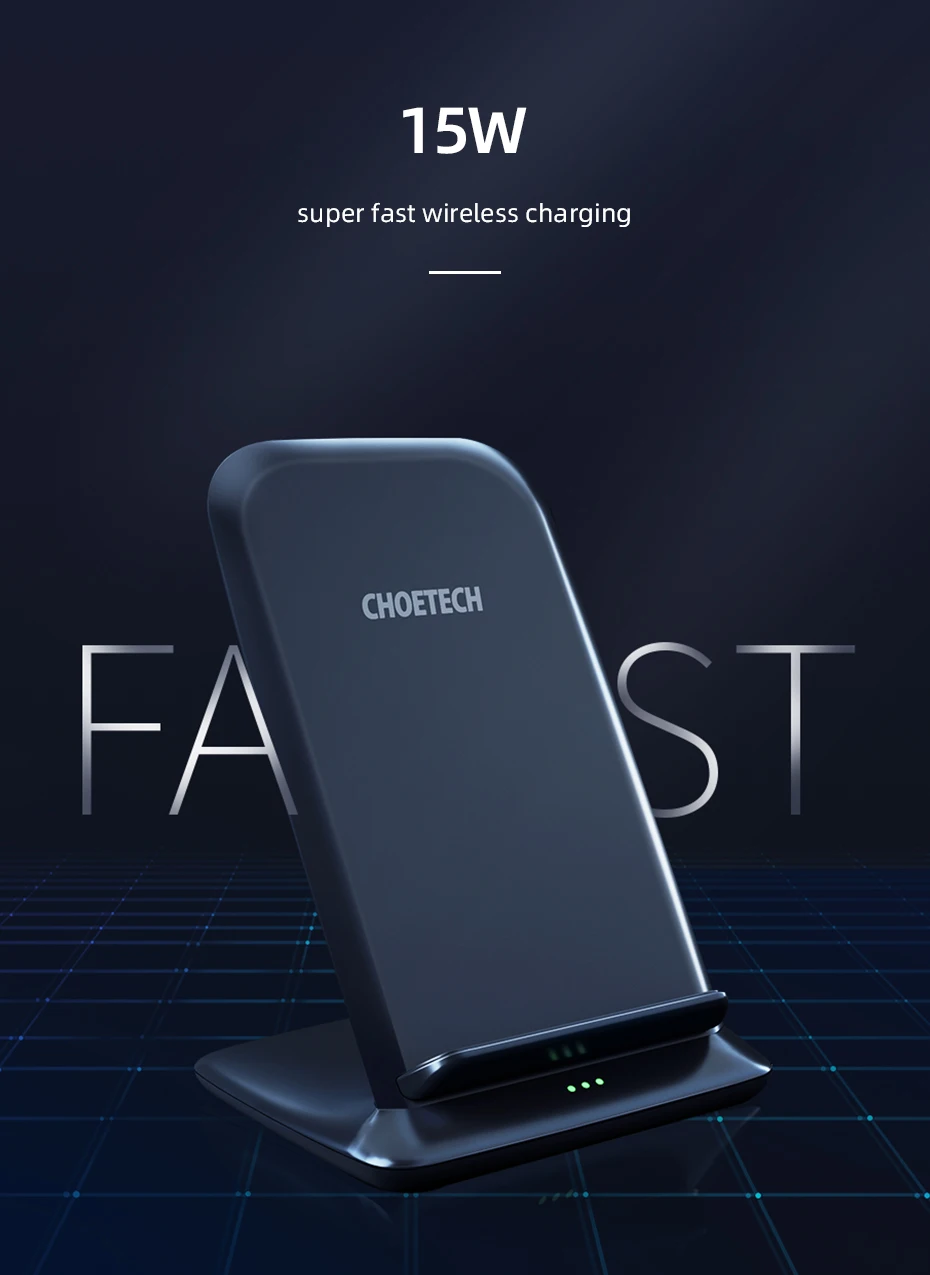 CHOETECH 15 Вт QI Беспроводное зарядное устройство для LG V30 V30+ V35 G8 Быстрое беспроводное зарядное устройство для Iphone Xs Max XR X 8 для samsung S10 S9 S8 pad