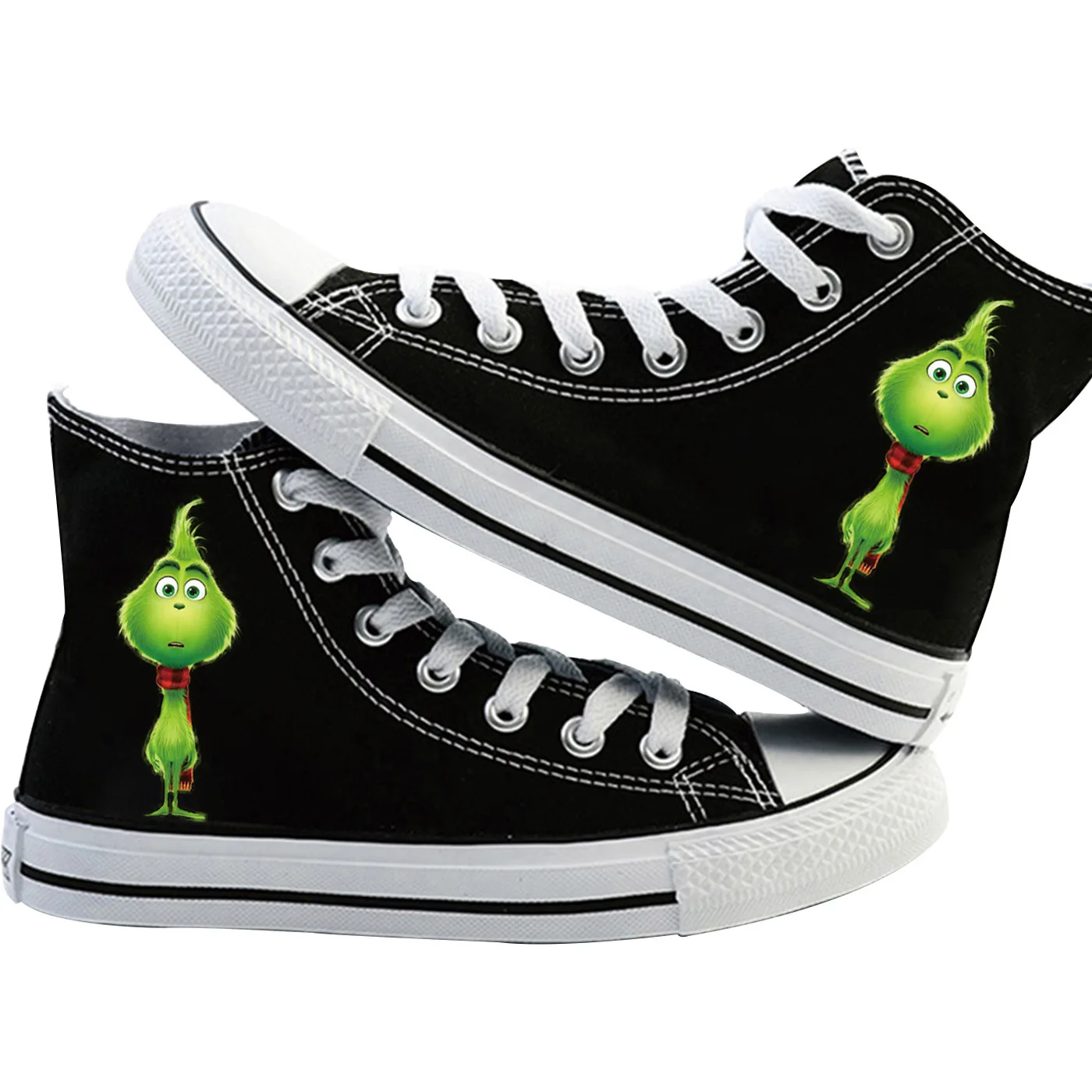 

Anime Grinches Canvas Black Shoes Casual Sneakers Student High Top Sports Shoes Boy Girl Woman Man Shoes Spring Autumn