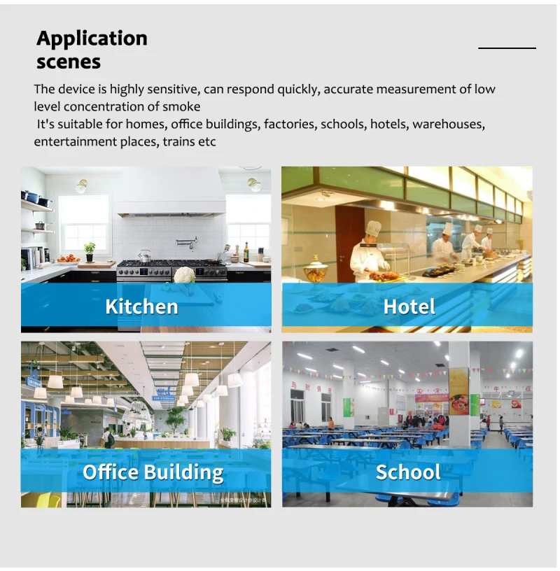 Детектор дыма Abuess Smart Tuya и детектор угарного газа с дисплеем CO на батарейках |