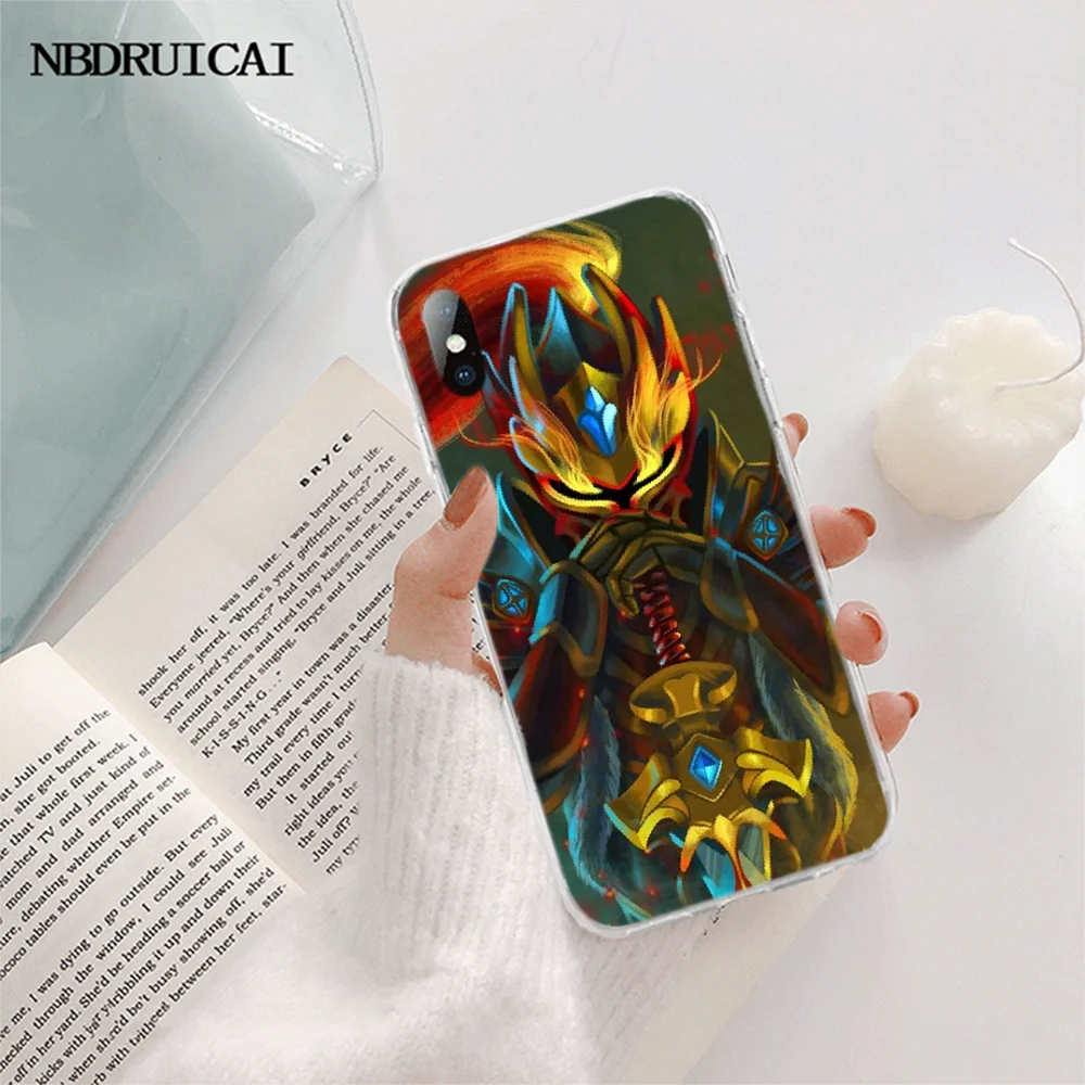 NBDRUICAI Shadow Fiend Dota 2 Smart TPU Мягкий силиконовый чехол для телефона iPhone 11 pro XS MAX 8 7 6 6S Plus X
