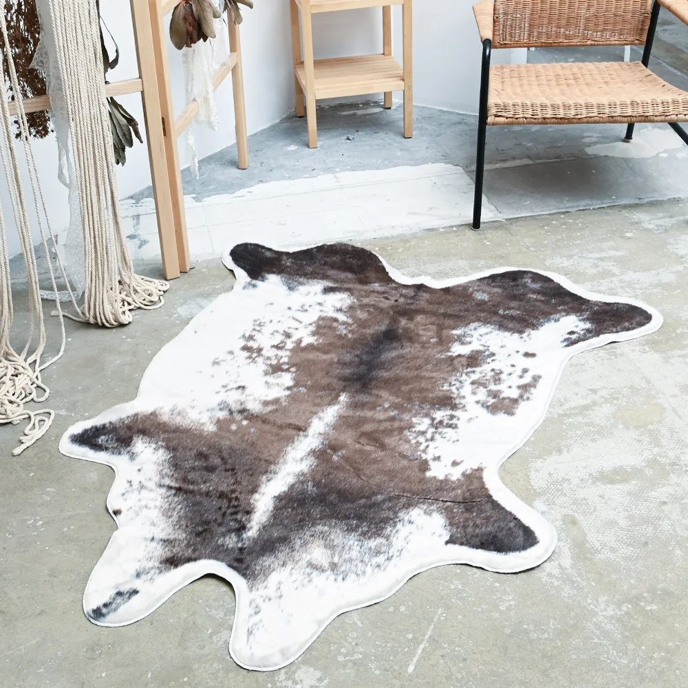 

Cow carpet brown cow mat window animal pattern series