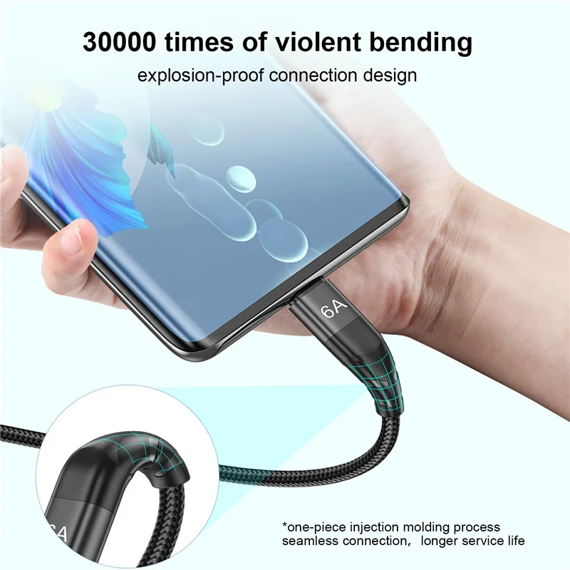 USB-кабель USB Type-c для Huawei Mate 40 Pro 6 А 66 Вт | Мобильные телефоны и аксессуары