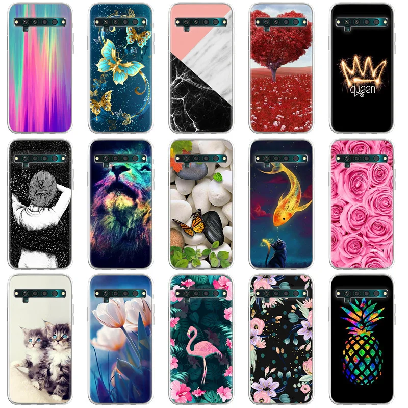 Painted Phone Case For TCL 10 Pro Case Silicone Soft TPU Cases Coque For TCL 10L 10Pro 10 L Pro Covers Bumper Shell Funda Bags