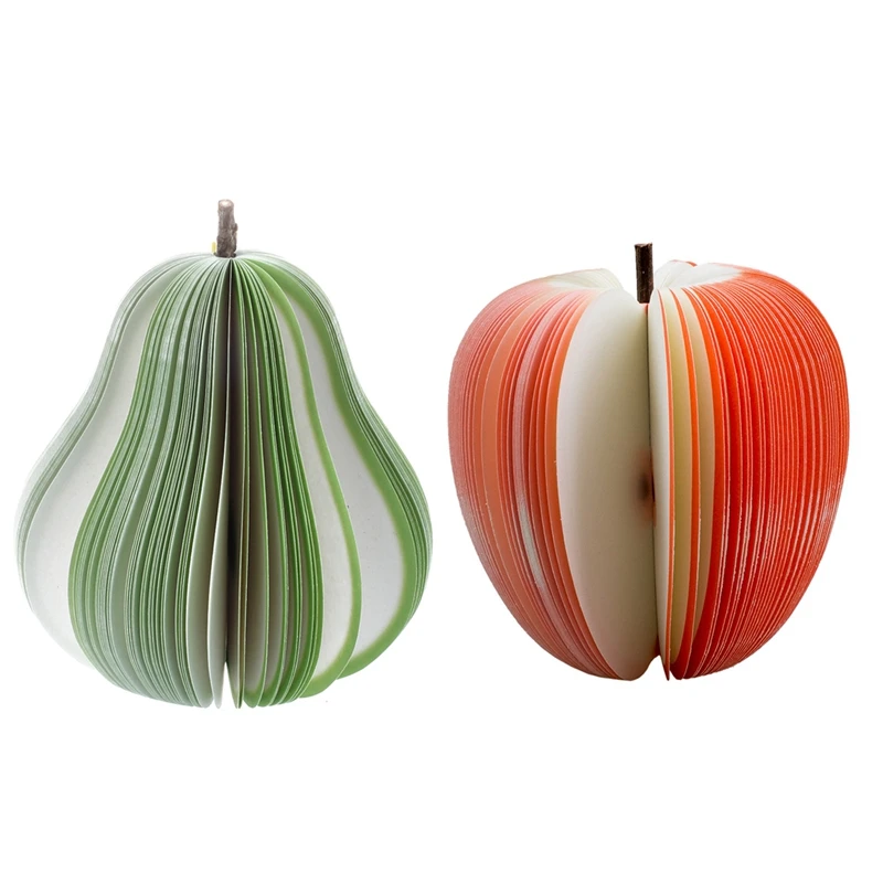 2 шт. Липкие заметки блокноты 140 листов Груша фрукты и красное